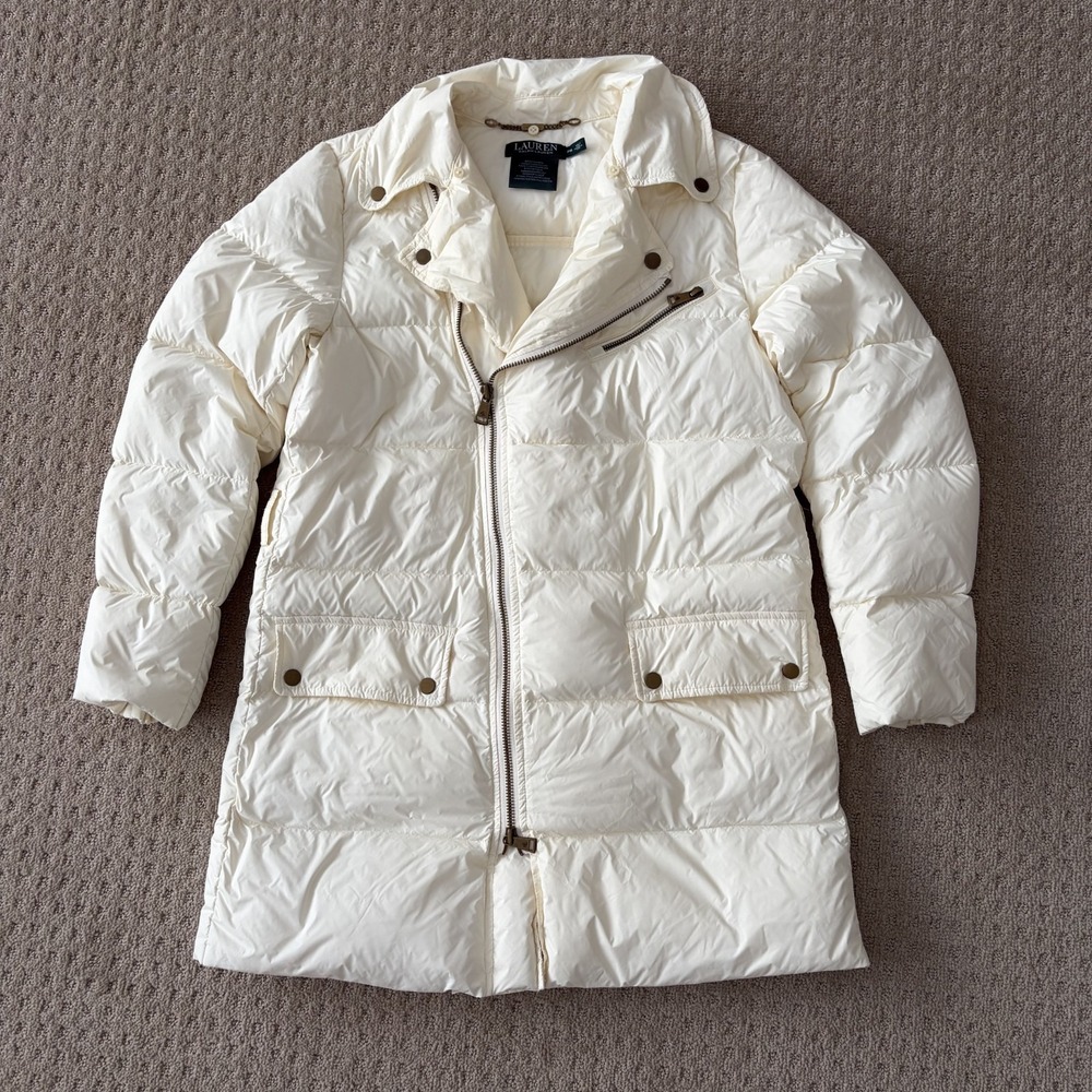 Lauren Ralph Lauren 900 Fill Down Parka Coat Jacket in PM Petite Medium $390